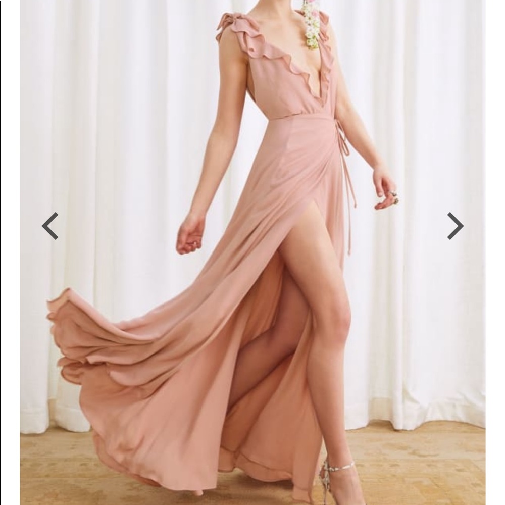 Reformation Ruffle Maxi Dress | Bridesmaid | Garden Wedding | Size M | NWT